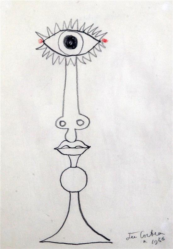 § Jean Cocteau (1889-1963) Cyclope, 10.5 x 8.25in.